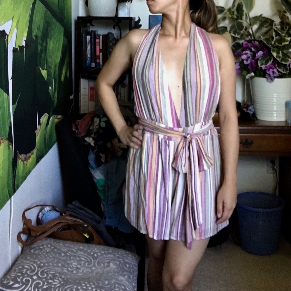 Convertible striped romper! ❤️